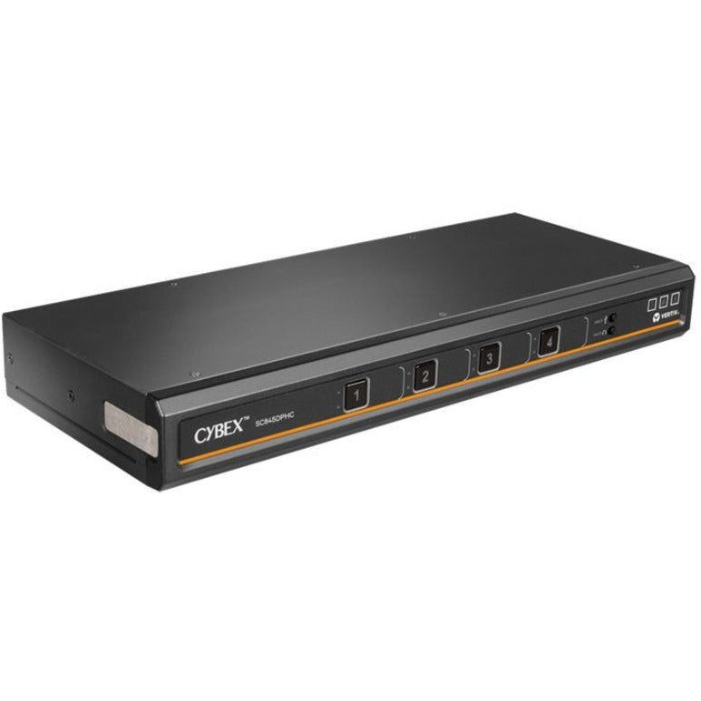 Vertiv Avocent Cybex SC800 Secure Desktop KVM Switch, Single Head Monitor, 4 Port, CAC, NIAP Version 4.0 Certified, TAA Compliant (SC845DPHC-400)