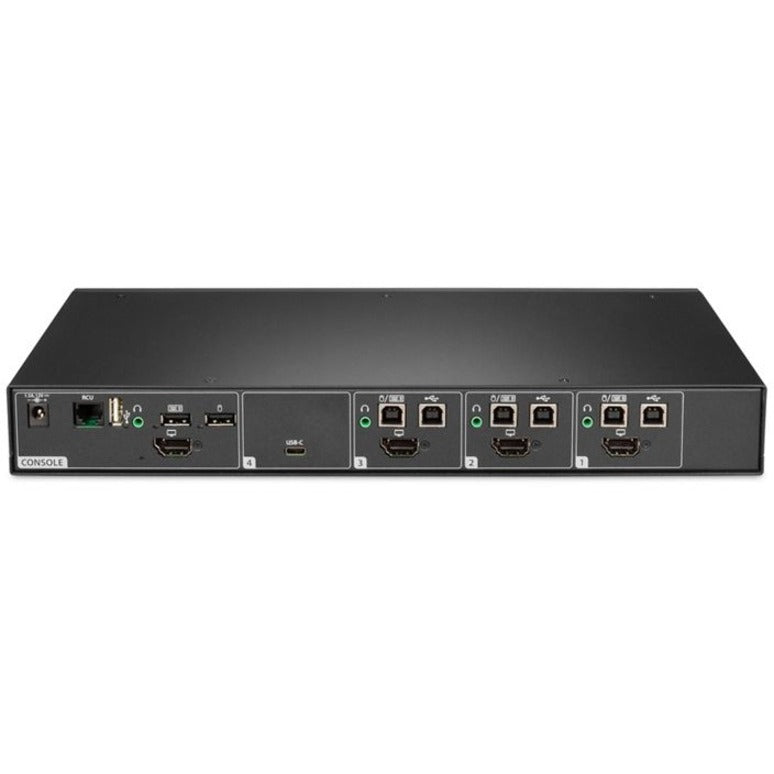 Vertiv Avocent Cybex SC800 Secure Desktop KVM Switch, Single Head Monitor, 4 Port, CAC, NIAP Version 4.0 Certified, TAA Compliant (SC845DPHC-400)