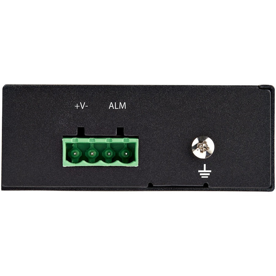 StarTech.com PoE+ Industrial Fiber to Ethernet Media Converter 60W - SFP to RJ45 - SM/MM Fiber to Gigabit Copper IP-30 — IMC1GSFP60W