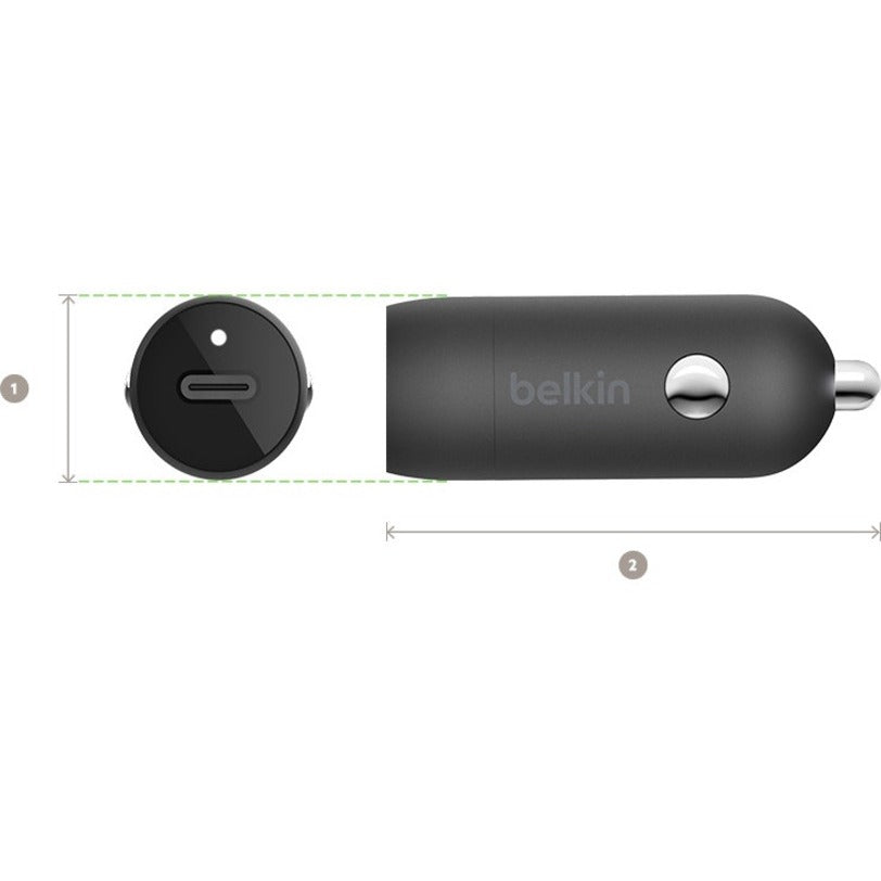 Belkin BOOST↑CHARGE 20W USB-C PD Car Charger — CCA003btBK