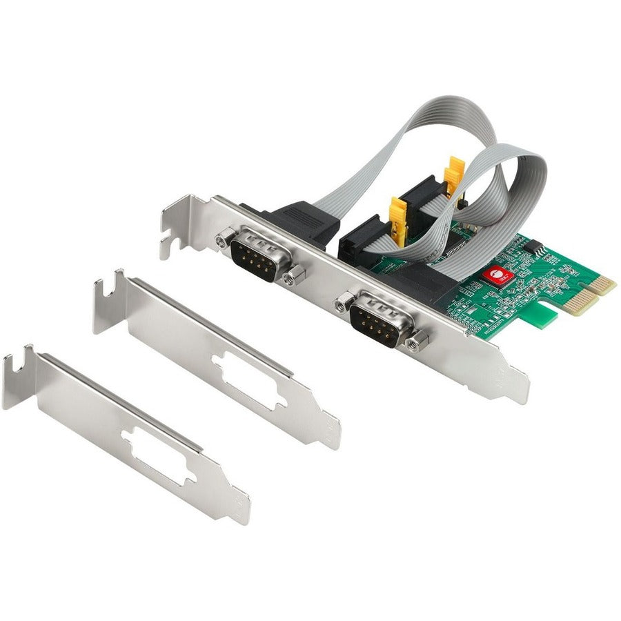 SIIG 2 Port DP Cyber RS-232 2S PCIe Card - 250Kbps — JJ-E20711-S1