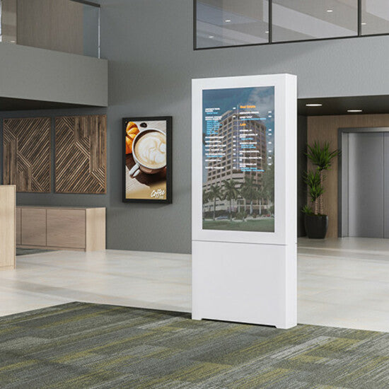 Chief Impact Floor Standing Kiosk Display Mount - For Displays 43" - Portrait Orientation - Black — LF43UBP