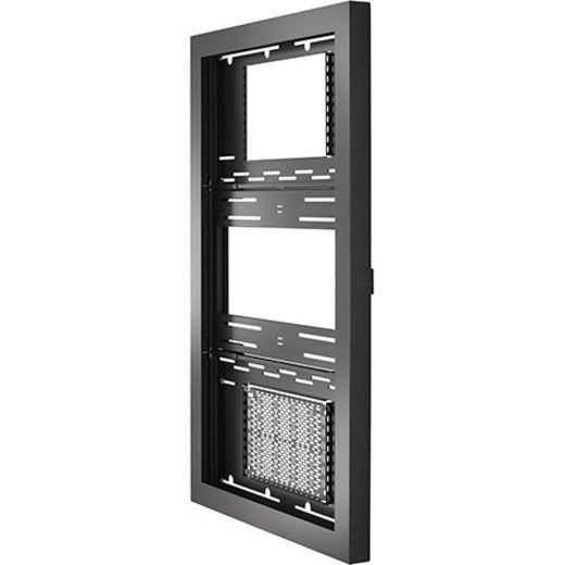 Chief Impact 55" Portrait On-Wall Kiosk - With Protective Glass - Black — LW55UBPG