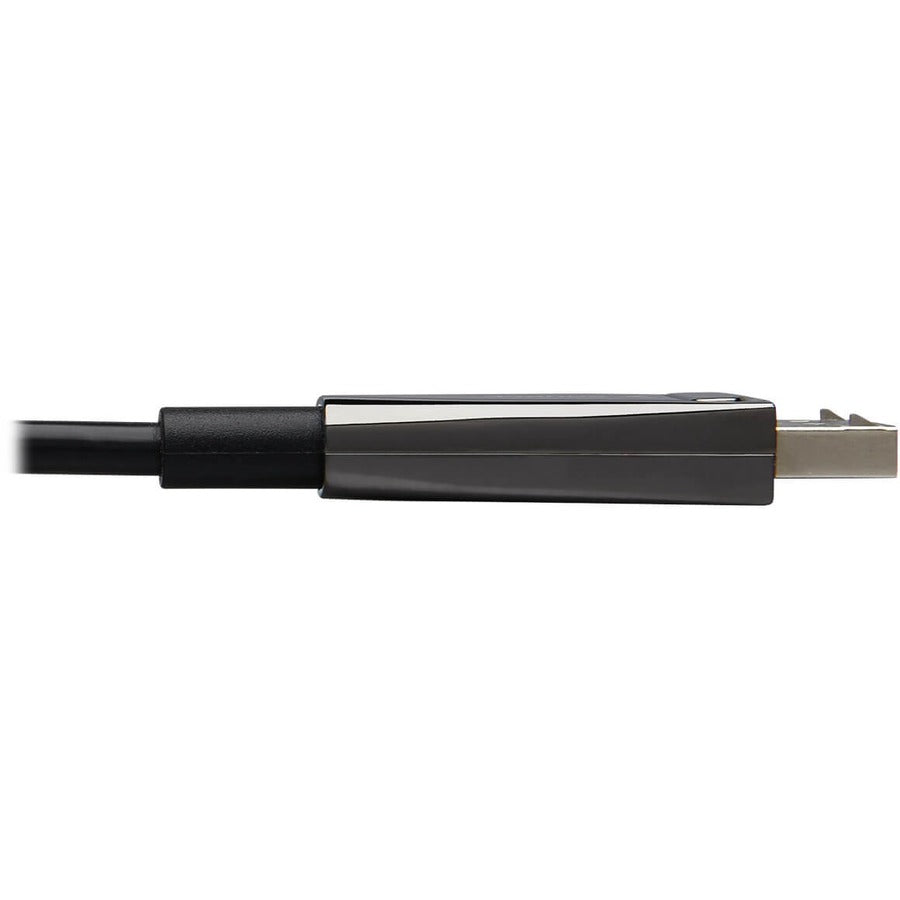 Tripp Lite by Eaton DisplayPort Active Optical Cable (AOC), 8K 60 Hz (M/M), CL3 Rated, Latching Connectors, Black, 15 m (49 ft.) — P580F3-15M-8K6