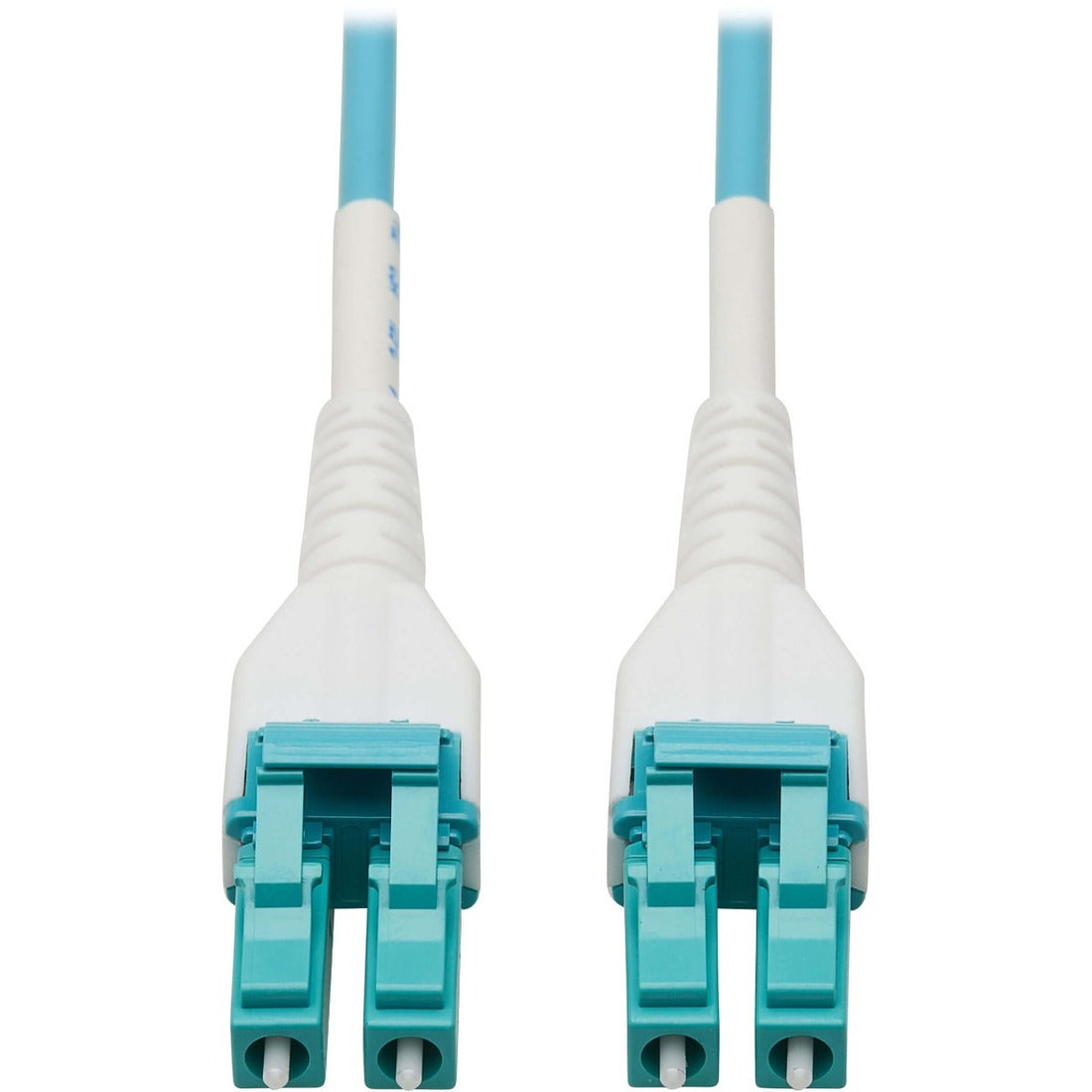 Eaton Tripp Lite Series 100G Duplex Multimode 50/125 OM4 Armored Fiber Optic Cable (LC/LC Duplex M/M), LSZH, Aqua, 50 m (164 ft.) — N821-50M-AQ-AR