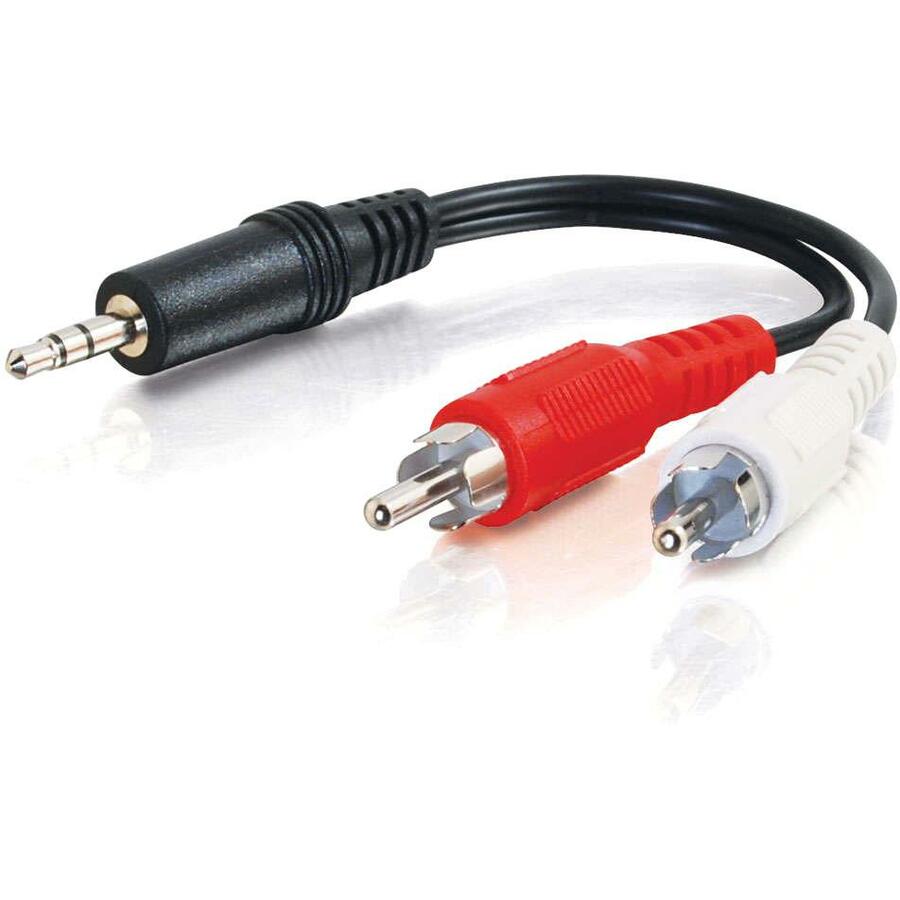 C2G 3ft Value Series One 3.5mm Stereo Male To Two RCA Stereo Male Y-Cable — 39942
