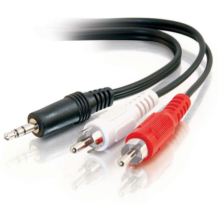 C2G 3ft Value Series One 3.5mm Stereo Male To Two RCA Stereo Male Y-Cable — 39942