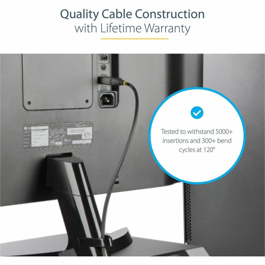 StarTech.com 13ft (4m) VESA Certified DisplayPort 1.4 Cable, 8K 60Hz HDR10, UHD 4K 120Hz Video, DP to DP Monitor Cord, DP 1.4 Cable, M/M — DP14VMM4M