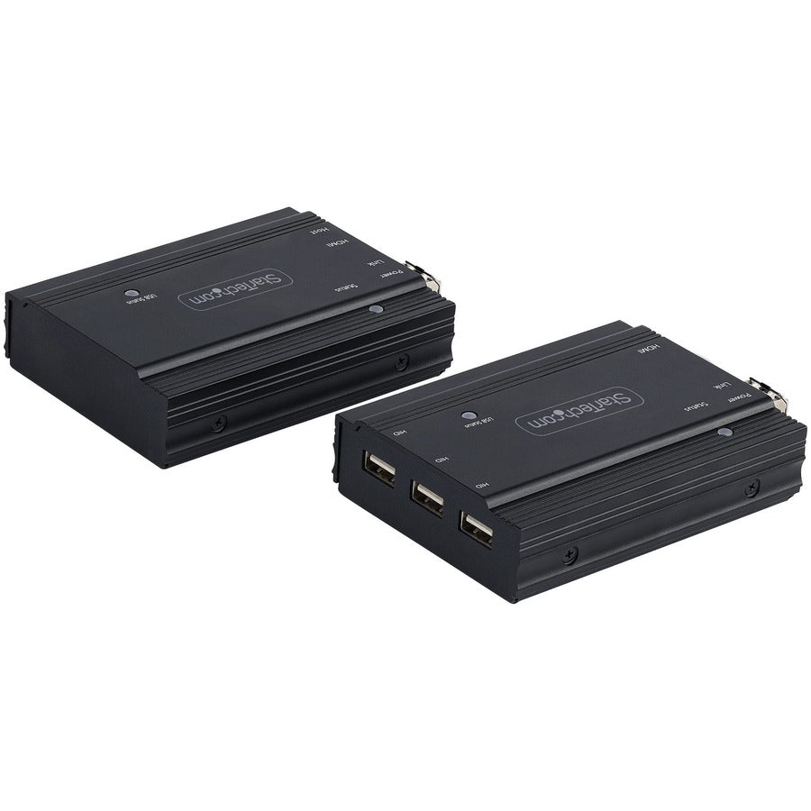 StarTech.com 4K HDMI KVM Extender over Fiber, HDMI Video & USB over Fiber, up to 984ft/300m (MultiMode), 10G MMF SFP+ Modules — SV565FXHD4KU