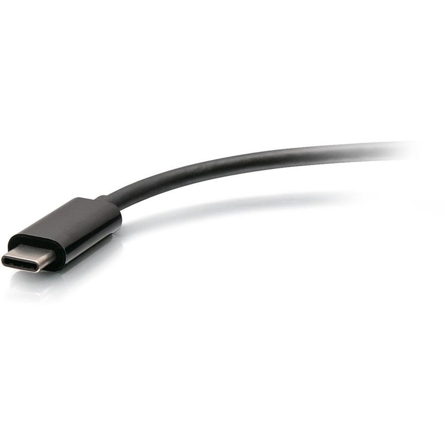 C2G USB-C to HDMI, VGA, USB A, Ethernet Adapter - 4K 30 Hz - Black — C2G29828