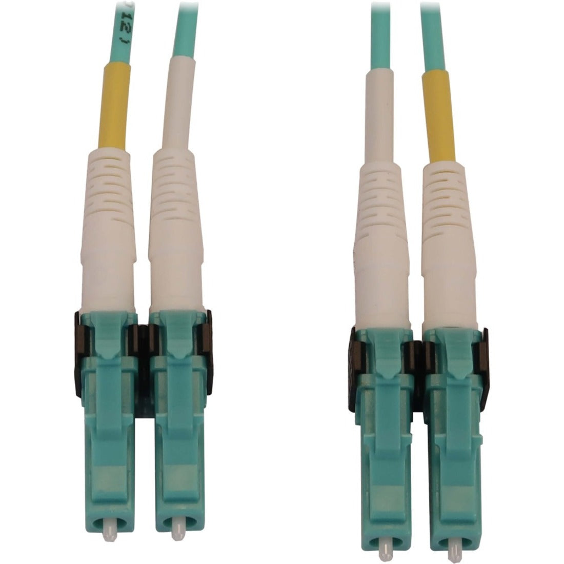 Tripp Lite 400G Multimode 50/125 OM4 Switchable Fiber Optic Cable (Duplex LC-PC M/M) LSZH Aqua 1 m (3.3 ft.) — N820X-01M-OM4