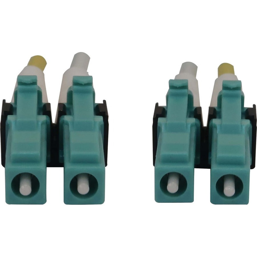 Tripp Lite 400G Multimode 50/125 OM4 Switchable Fiber Optic Cable (Duplex LC-PC M/M) LSZH Aqua 1 m (3.3 ft.) — N820X-01M-OM4