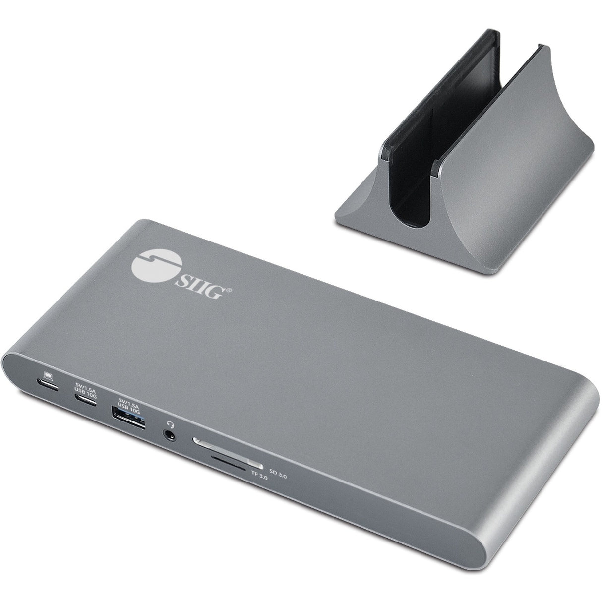 SIIG USB-C Dual 4K Video MST Docking Station with 60WPD Charging — JU-DK0N11-S1