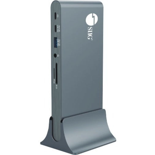 SIIG USB-C Dual 4K Video MST Docking Station with 60WPD Charging — JU-DK0N11-S1