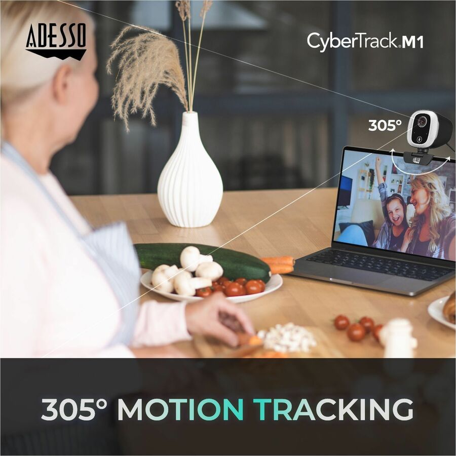 Adesso CyberTrack M1 Webcam - 2.1 Megapixel - 30 fps - USB 2.0 — CybertrackM1
