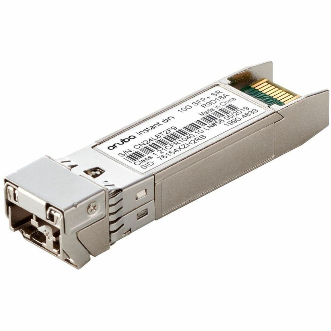 HPE Instant On 10G SFP+ LC SR 300m OM3 MMF Transceiver — R9D18A