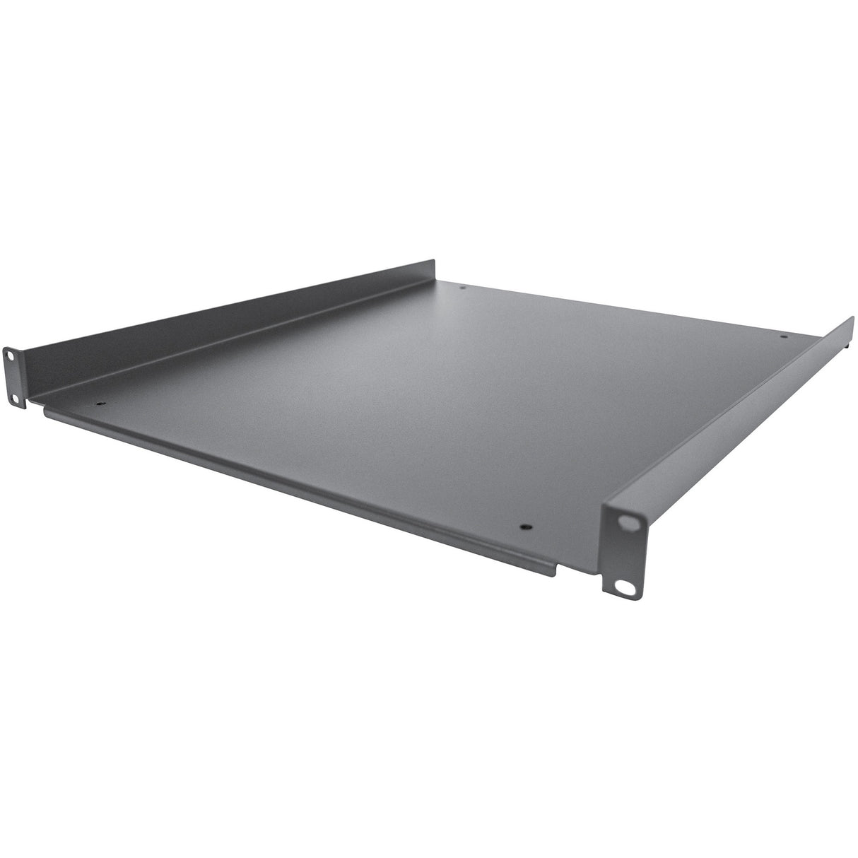StarTech.com 1U Server Rack Cabinet Shelf - Fixed 20" Deep Cantilever Rackmount Tray for 19" Data/AV/Network Enclosure w/cage nuts, screws — SHELF-1U-20-FIXED-S