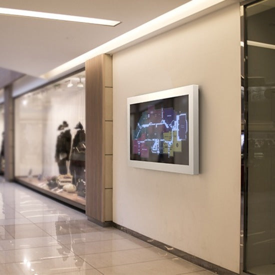 Chief Impact On-Wall Kiosk - Landscape 75" White — LW75UW