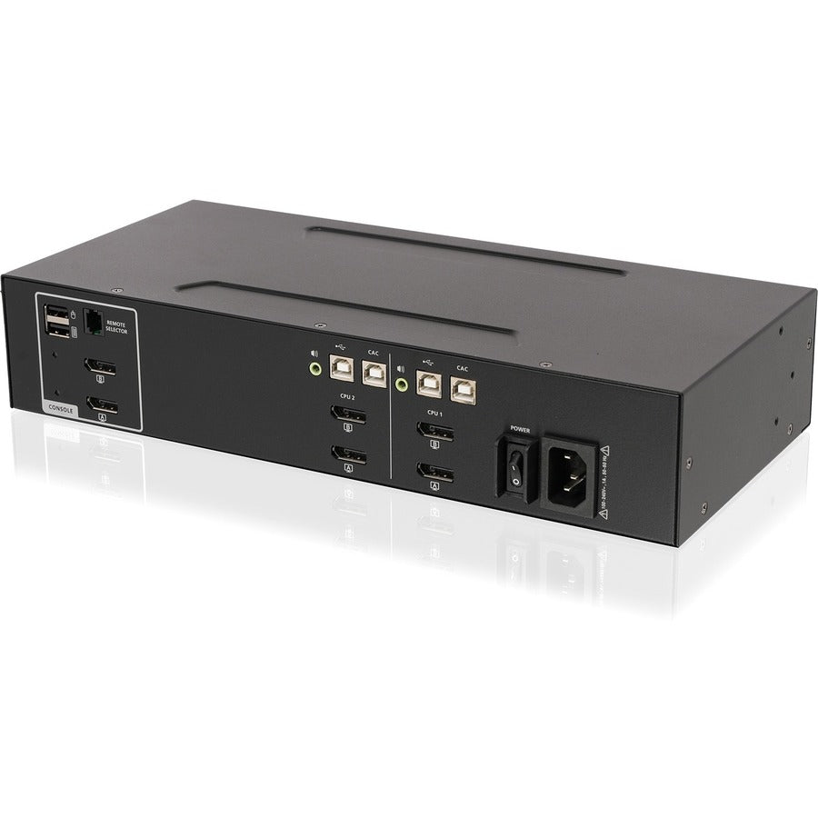 IOGEAR 2-Port Dual View DisplayPort Secure KVM Switch w/Audio and CAC Support — GCS1422TAA4C
