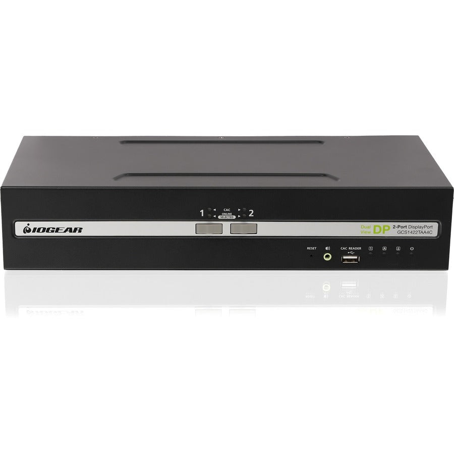 IOGEAR 2-Port Dual View DisplayPort Secure KVM Switch w/Audio and CAC Support — GCS1422TAA4C