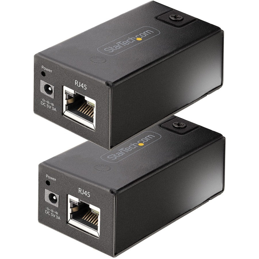 StarTech.com 150m (492ft) USB 2.0 Extender over Cat5e/Cat6 Ethernet Cable, Externally Powered USB Extender/Adapter via RJ45/Network Cable — C15012-USB-EXTENDER