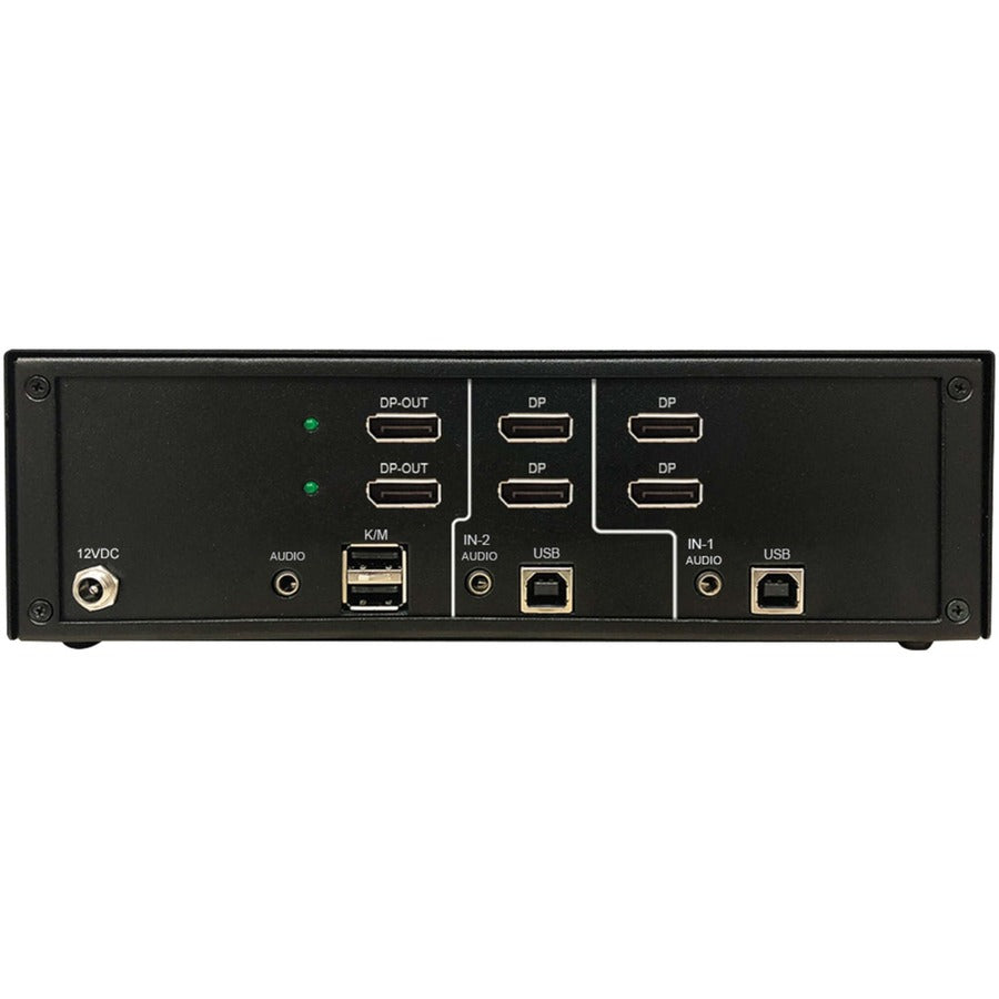 Tripp Lite by Eaton Secure KVM Switch, 2-Port, Dual Head, DisplayPort to DisplayPort, 4K, NIAP PP4.0, Audio, TAA — B002-DP2A2-N4