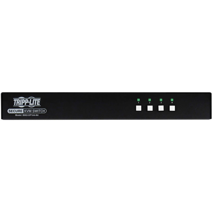 Tripp Lite by Eaton Secure KVM Switch, 4-Port, Single Head, DisplayPort to DisplayPort, 4K, NIAP PP4.0, Audio, TAA — B002-DP1A4-N4