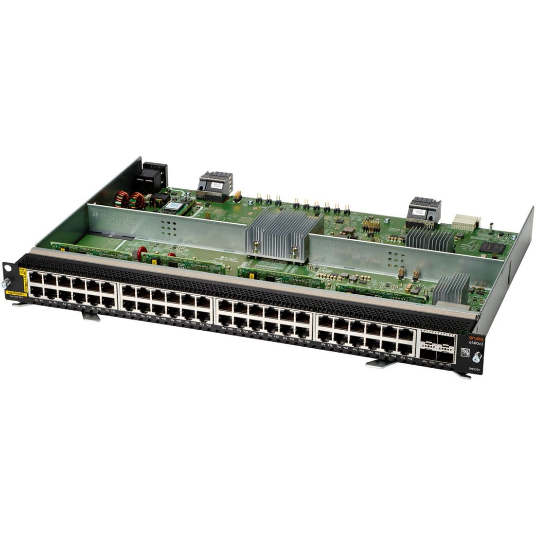Aruba 6400 48-port 1GbE Class 4 PoE and 4-port SFP56 v2 Module — R0X39C
