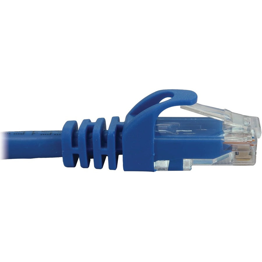 Eaton Tripp Lite Series Cat6a 10G Snagless Molded UTP Ethernet Cable (RJ45 M/M), PoE, Blue, 3 ft. (0.9 m) — N261-003-BL