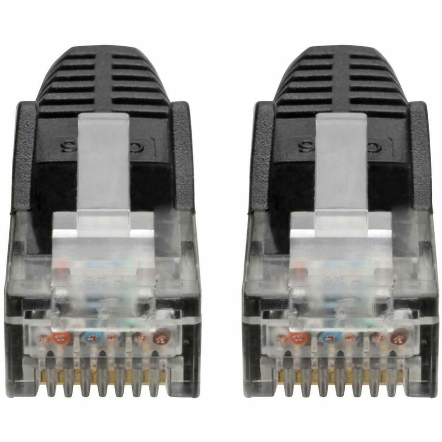 Eaton Tripp Lite Series Cat6 Gigabit Snagless Molded (UTP) Ethernet Cable (RJ45 M/M), PoE, Black, 7 ft. (2.13 m) — N201-007-BK
