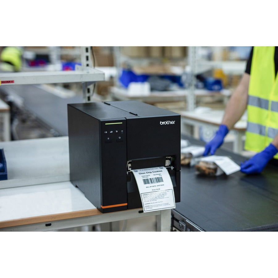 Brother TJ-4020TN Industrial Direct Thermal/Thermal Transfer Printer - Monochrome - Label Print - Fast Ethernet - USB - USB Host - Serial — TJ4020TN