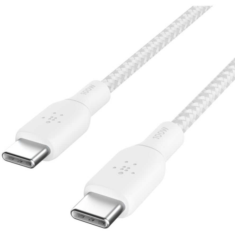 Belkin BoostCharge USB-C to USB-C Cable 100W - (2 meter / 6.6 foot, White) — CAB014bt2MWH
