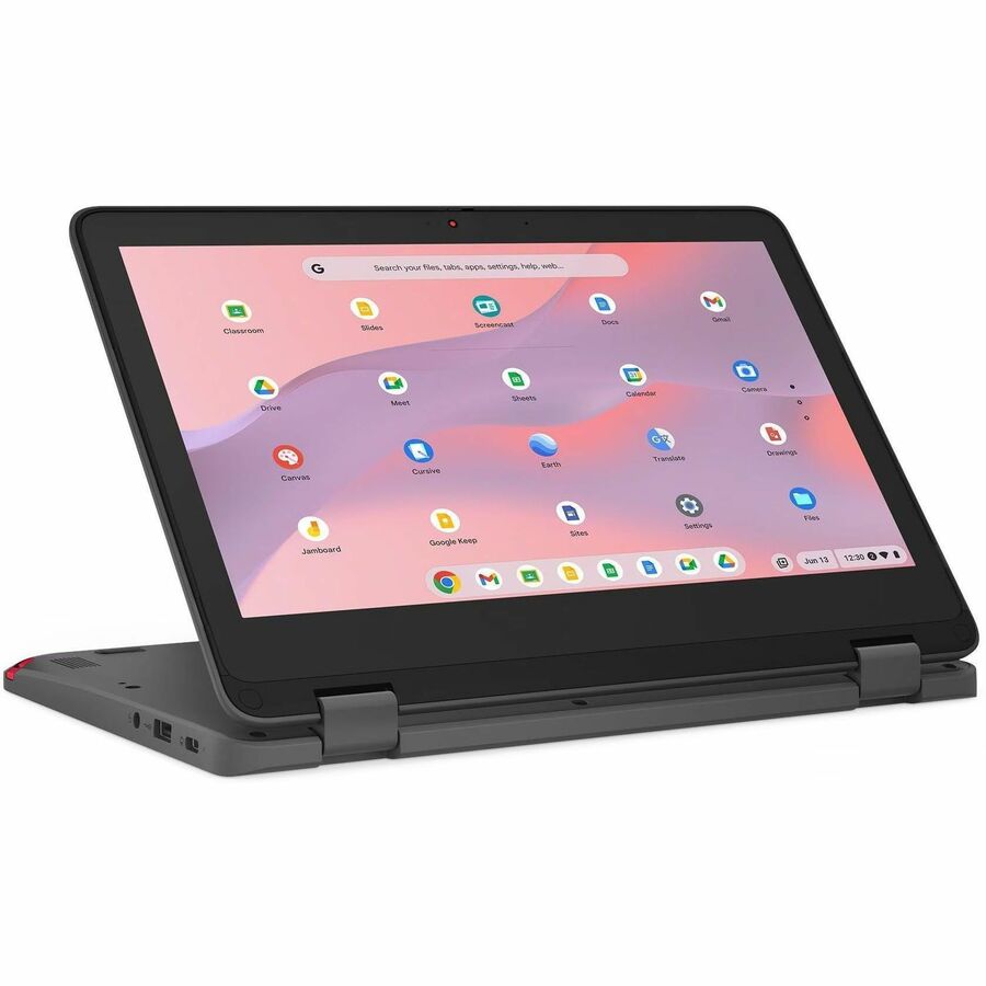 Lenovo 300e Yoga Chromebook Gen 4 82W20004US 11.6" Touchscreen Convertible 2 in 1 Chromebook - HD - Octa-core (ARM Cortex A76 + Cortex A55) - 8 GB - 64 GB Flash Memory - Graphite Gray — 82W20004US
