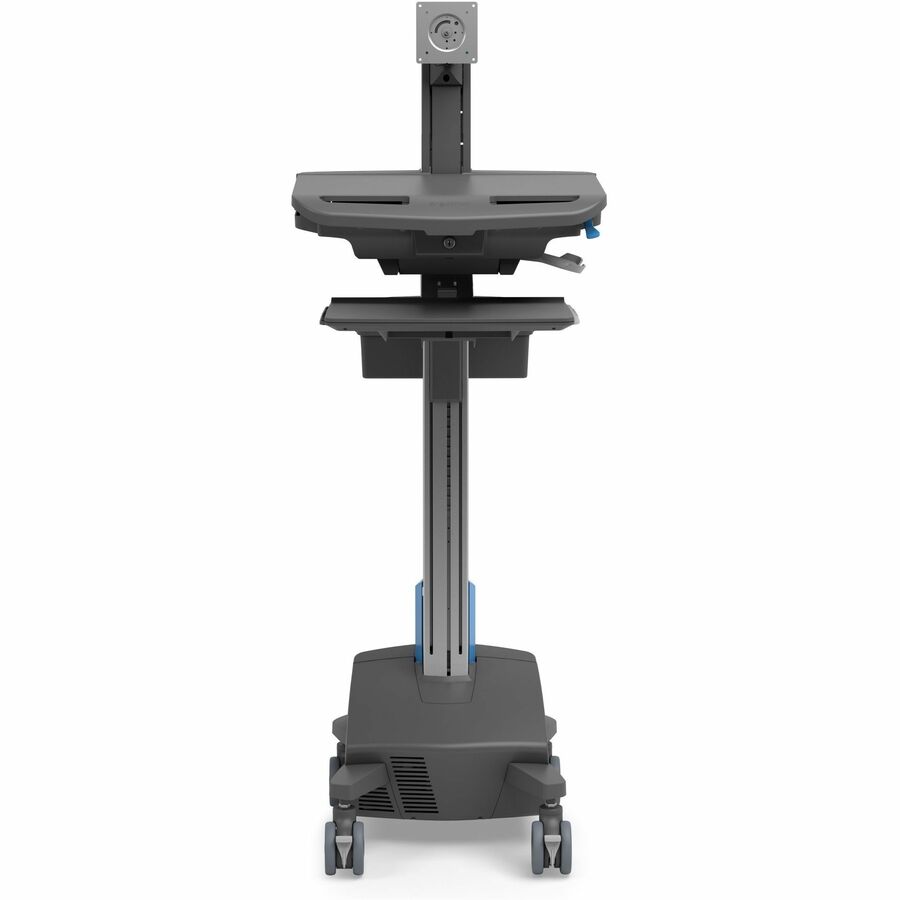 Ergotron StyleView Cart with LCD Pivot, LiFe Powered, US/CA/MX (Dark Grey) — SV42-8302-1