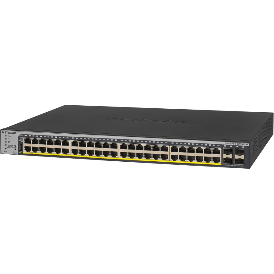 Netgear Gigabit PoE+ Smart Switches with Remote/Cloud Management — GS752TPP-300NAS