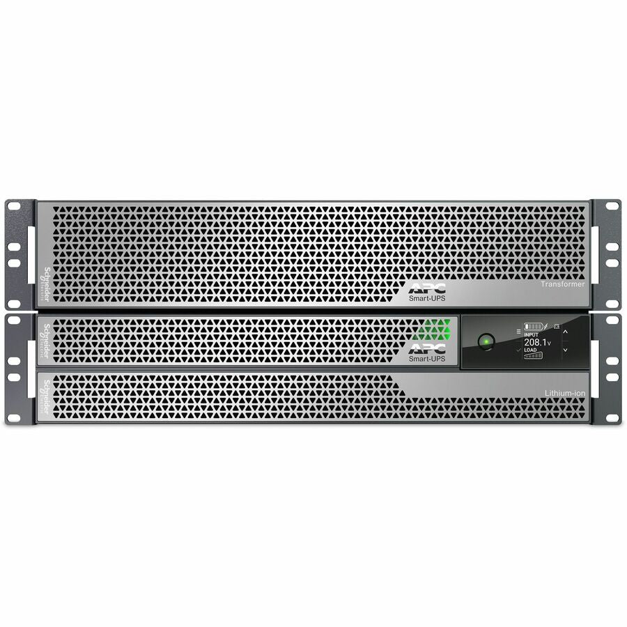 APC Smart-UPS Ultra, 5kVA, Rackmount 4U, 208V, 12x 5-20R+2x L6-20R+1x L6-30R NEMA, Network Card+SmartSlot, W/ rail kit, W/ transformer 208V to 120V — SRTL5KRM2UT-5KRMTF