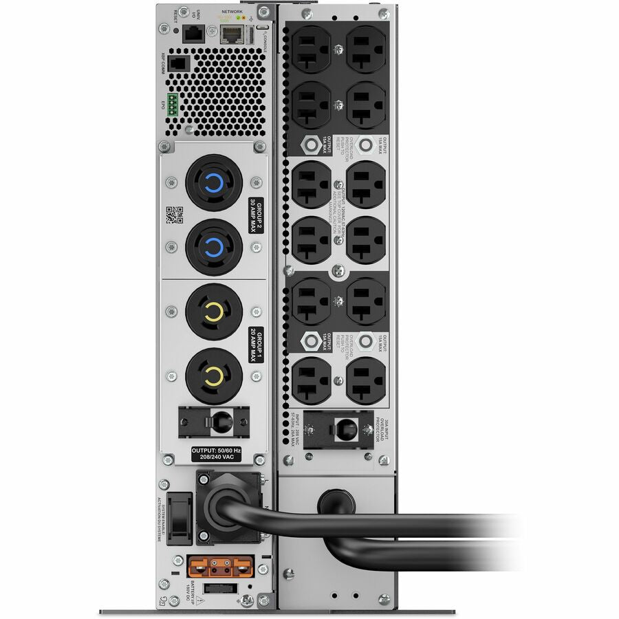 APC Smart-UPS Ultra 5000VA, 208V, LCD, Tower w/okit, 8x 5-20R & 4x L6-20R & 2x L6-30R & 1x L14-30R NEMA outlets, w/transfo 208/240V to 120V — SRTL5KRM2UT-5KTF