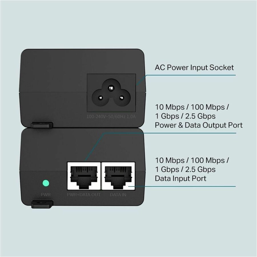 TP-Link TL-POE260S - 2.5G PoE+ Injector Adapter — POE260S