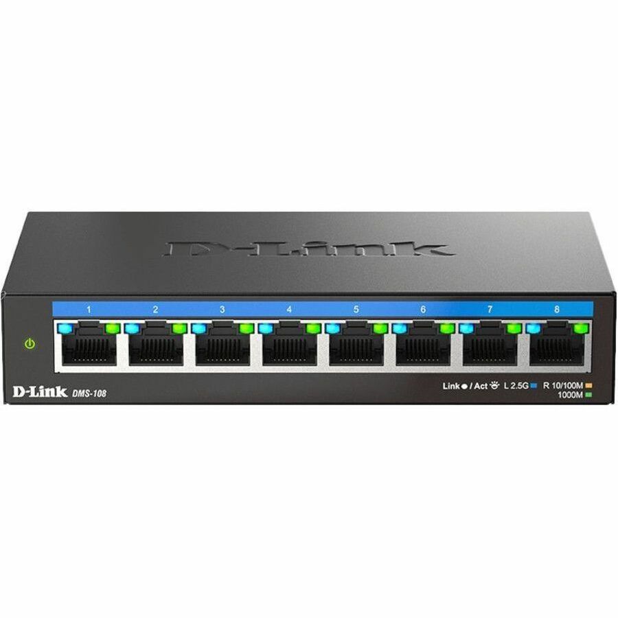 D-Link 8-Port Multi-Gigabit Unmanaged Switch — DMS-108