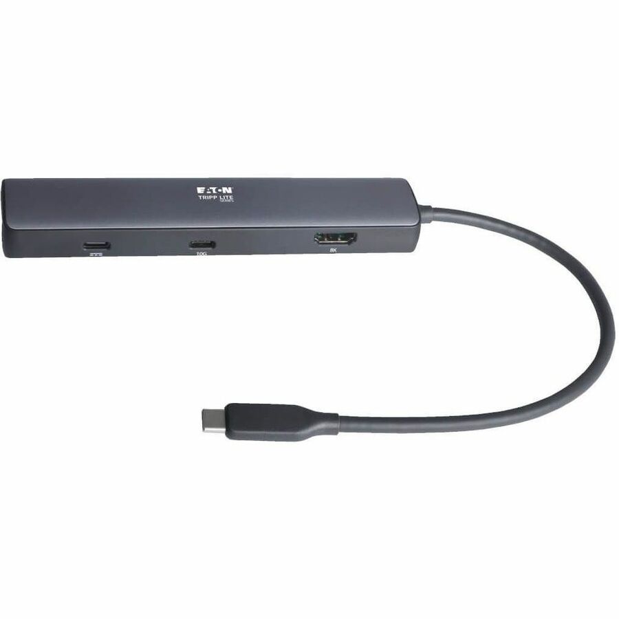 Eaton Tripp Lite Series USB-C Mini Dock and Multiport Adapter - 8K or 4K/144 Hz HDMI, USB 3.x Gen 2 (10Gbps) Hub Ports, Gigabit Ethernet, 100W PD Charging, HDR, HDCP 2.3 — U442-DOCK40-6