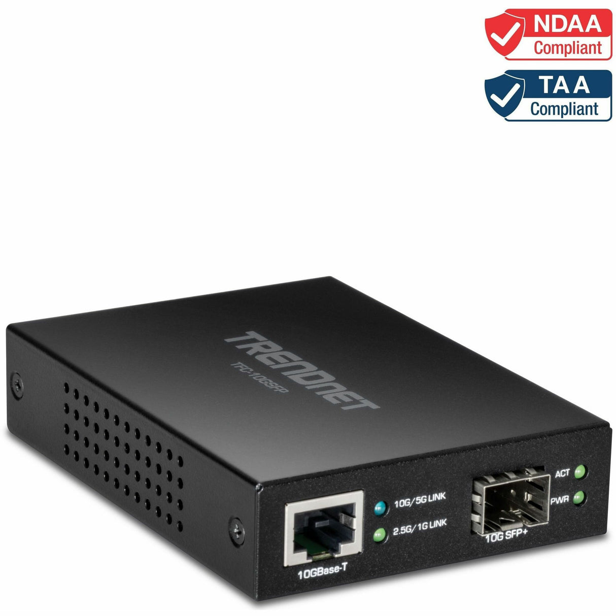 TRENDnet 10GBase-T to SFP+ Fiber Media Converter — TFC-10GSFP