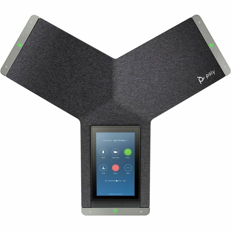Poly Trio C60 IP Conference Station - Corded/Cordless - Bluetooth, Wi-Fi - Black — 849B4AA#ABA
