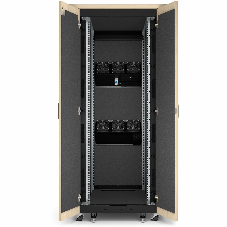 APC by Schneider Electric NetShelter Soundproof, 32U, Server Rack Enclosure, 120V, Maple — AR4032A