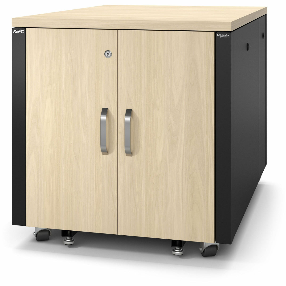 APC by Schneider Electric NetShelter Soundproof, 12U, Server Rack Enclosure, Maple — AR4012A