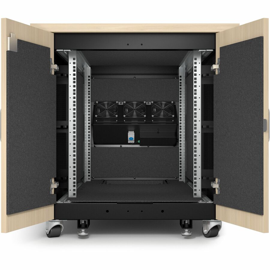 APC by Schneider Electric NetShelter Soundproof, 12U, Server Rack Enclosure, Maple — AR4012A