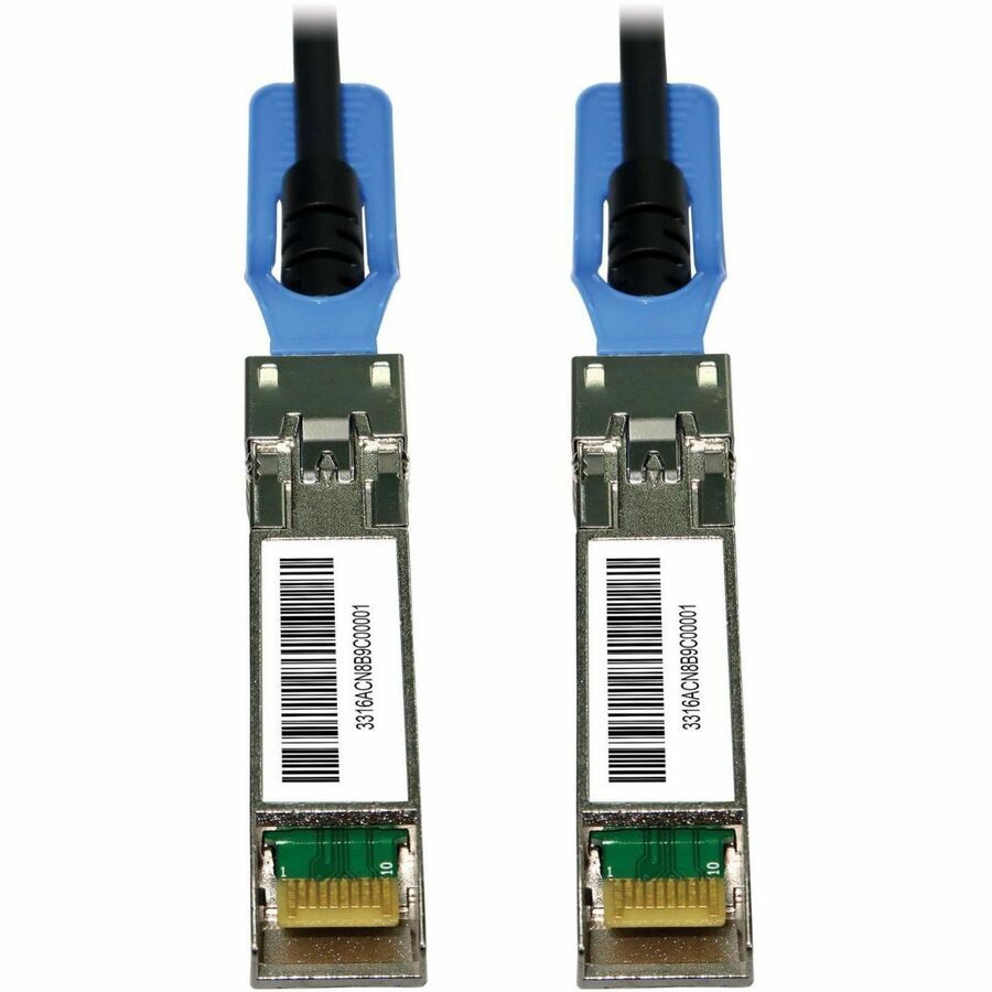 Eaton Tripp Lite Series SFP28 to SFP28 25GbE Passive Twinax Copper Cable (M/M), SFP-H25G-CU2M Compatible, Black, 2 m (6.6 ft.) — N280-02M-28-BK