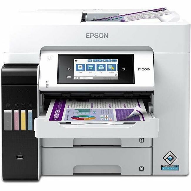 Epson WorkForce ST-C5000 Wireless Inkjet Multifunction Printer - Color — C11CJ29203
