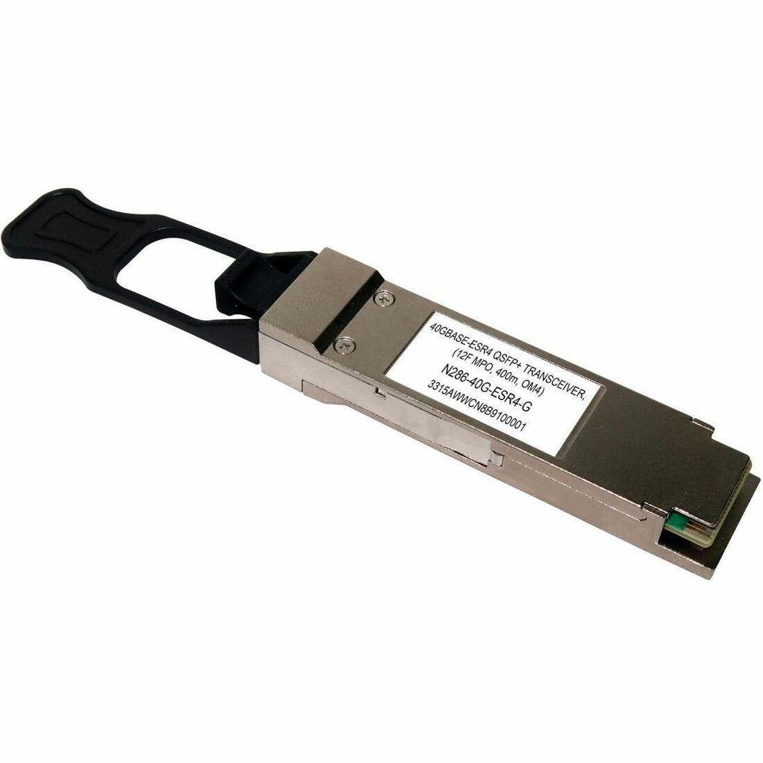 Eaton Tripp Lite Series QSFP-40G-SR4 QSFP+ Transceiver - 40GBase-SR4, MTP/MPO MMF, 40 Gbps, 850 nm, 400 m (1312 ft.) — N286-40G-ESR4-G