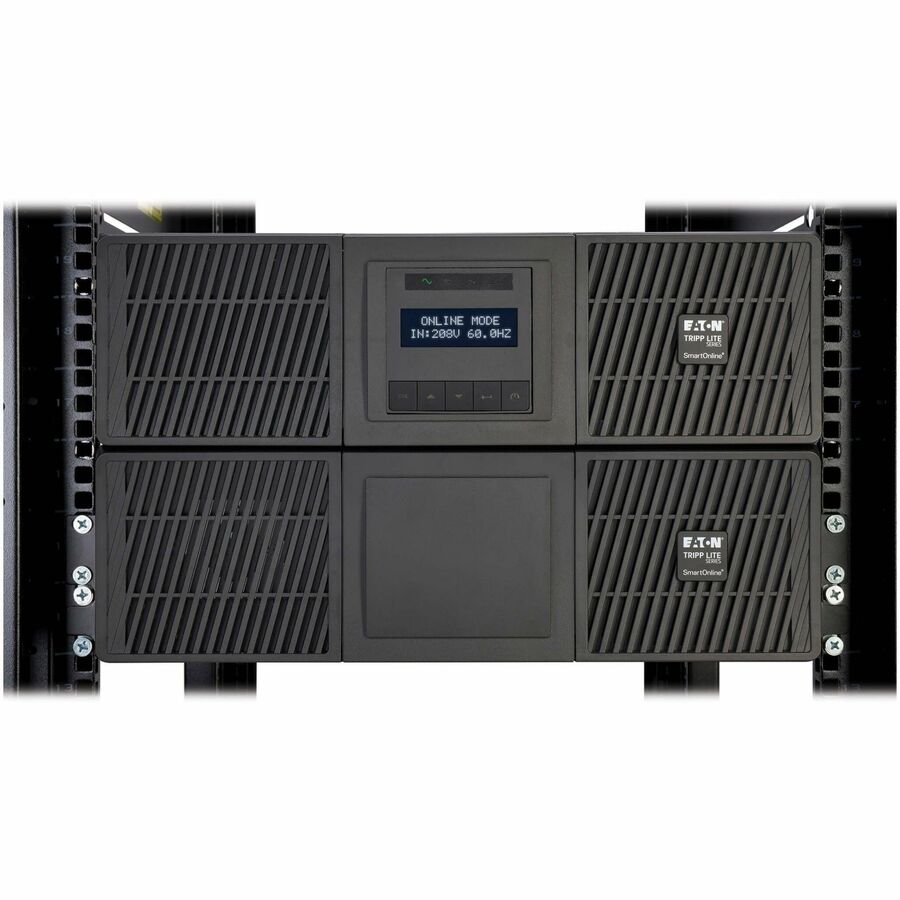 Eaton Tripp Lite series SmartOnline 5000VA 4500W 120/208V Online Double-Conversion UPS with Stepdown Transformer and Maintenance Bypass - 5-20R/L6-20R/L6-30R Outlets, L6-30P Input, Network Card Included, Extended Run, 6U — SU5000RTFMB