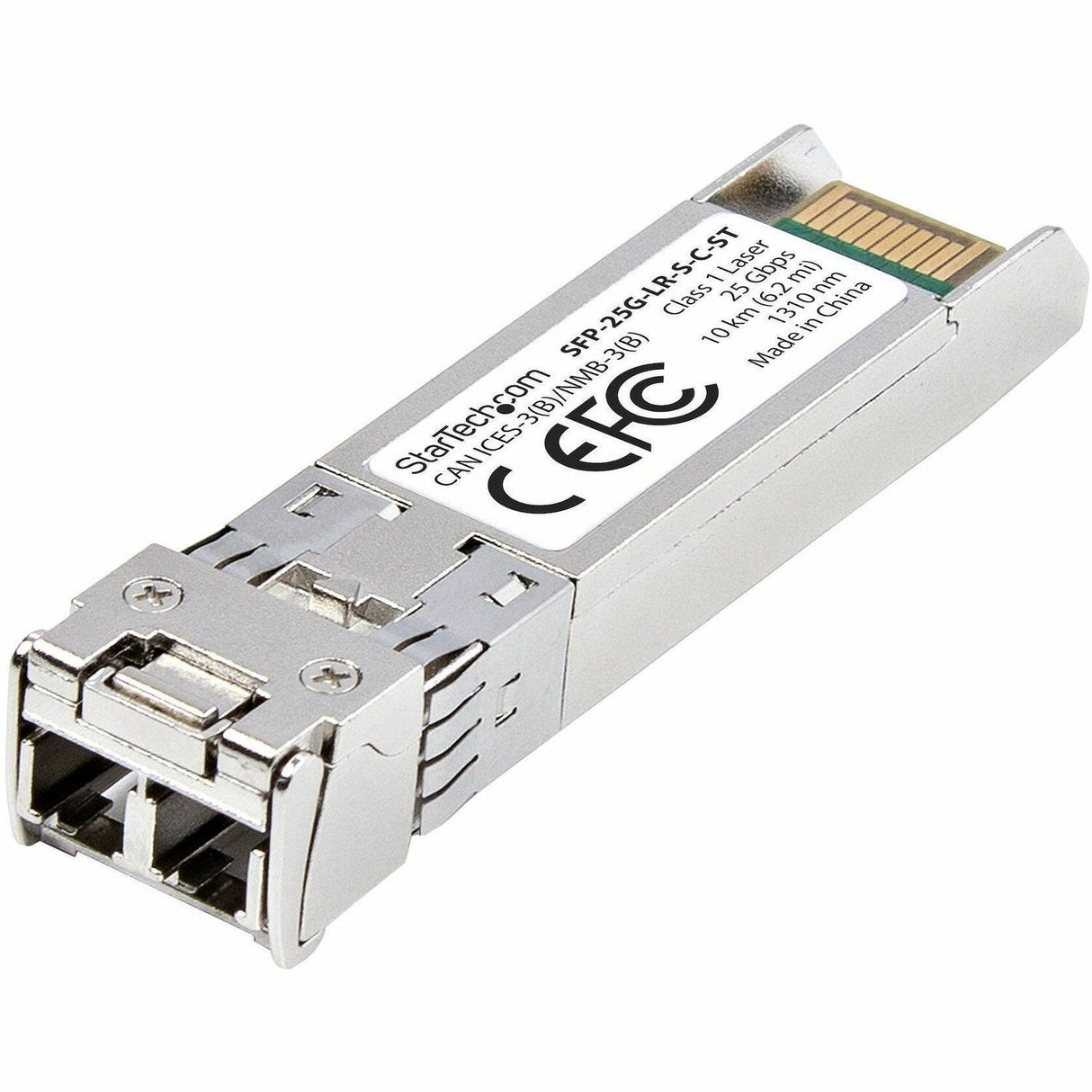 StarTech.com Cisco SFP-25G-SR-S Compatible SFP28 Module, 25 GB Multimode Fiber (MMF), 25GBASE-SR LC Transceiver, 100m (328ft), DDM/DOM — SFP-25G-SR-S-C-ST